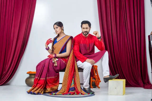 স্লাব কটনে স্ক্রিন প্রিন্ট ও ভিসকসে ডিজিটাল প্রিন্টের ব্যবহার।