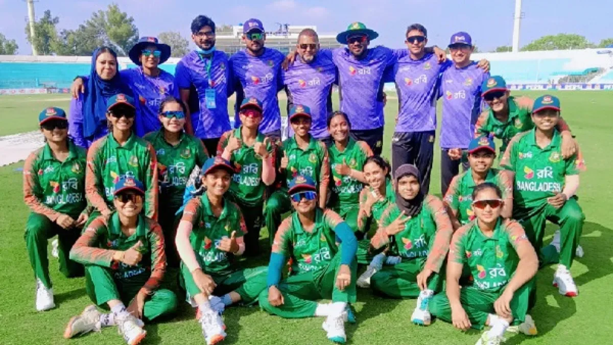 পাকিস্তানকে হারিয়ে ত্রিদেশীয় সিরিজের ফাইনালে বাংলাদেশ অনূর্ধ্ব-১৯ নারী দল