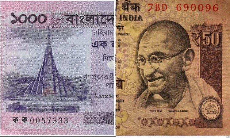 ভারতীয় রুপির বিপরীতে বাংলাদেশি টাকার উল্লেখযোগ্য শক্তিশালী অবস্থান