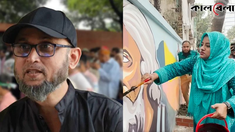 দেয়ালে রবীন্দ্রের ছবি মোছার চেষ্টা: ফারুকীর 'অসাধারণ ধান্দা'র আশঙ্কা