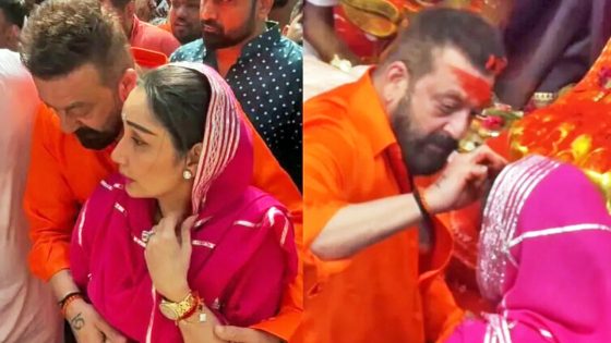লালবাগচা রাজায় সঞ্জয় দত্ত ও মান্যতা, সিঁদুর পরানোর মুহূর্ত ভাইরাল